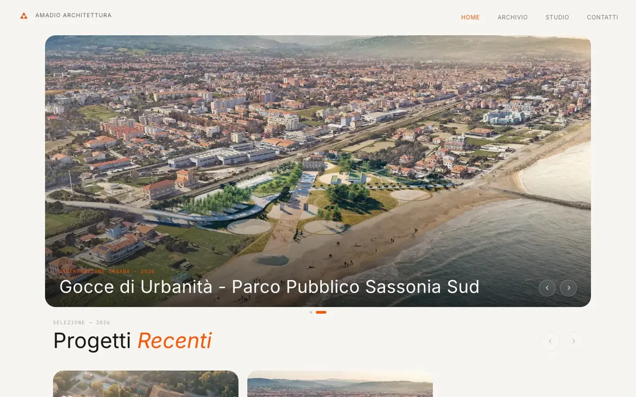 Amadio Architettura — Portfolio d’architecture